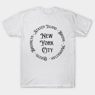 New York City Boroughs T-Shirt